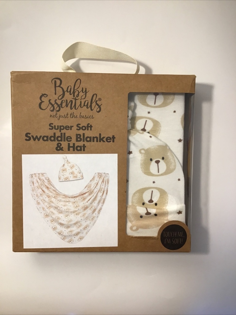Baby Essentials Super Soft  Swaddle Blanket & Hat